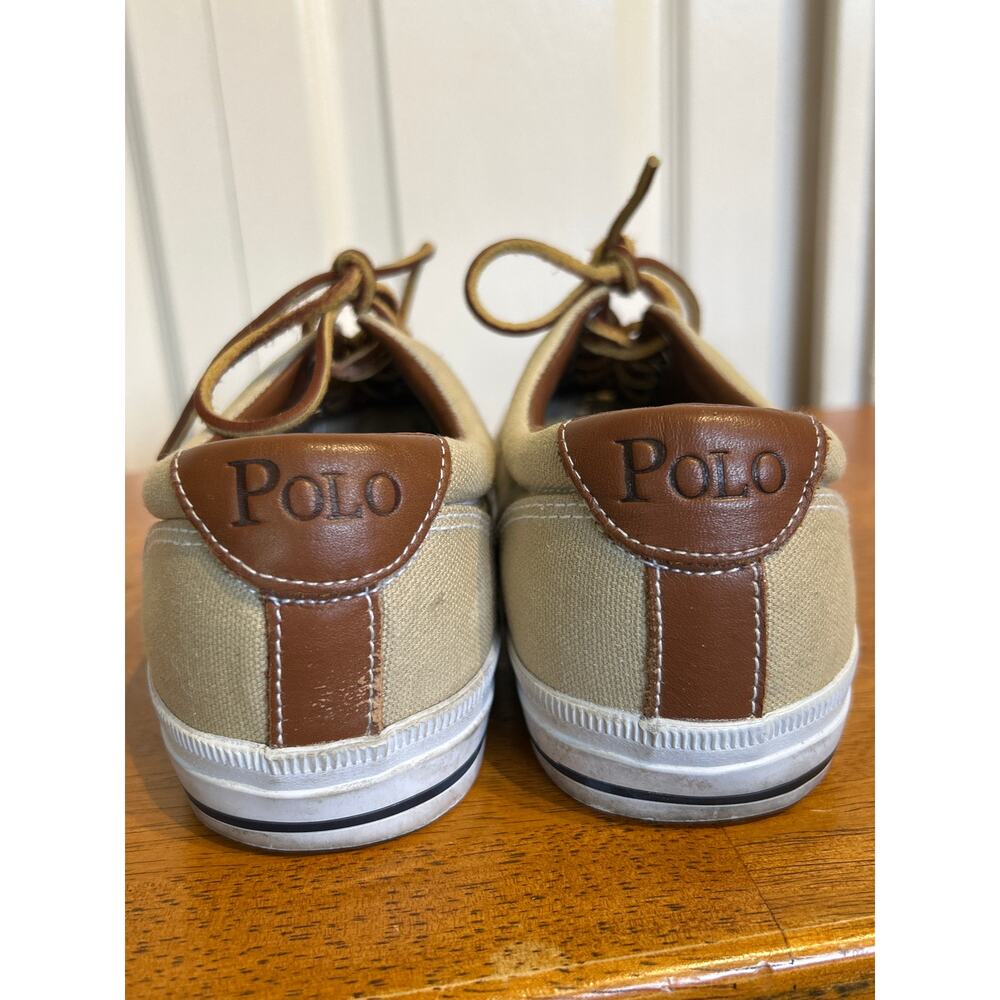 Polo Ralph Lauren Vaughn Canvas Leather Loafers - Picture 3 of 9